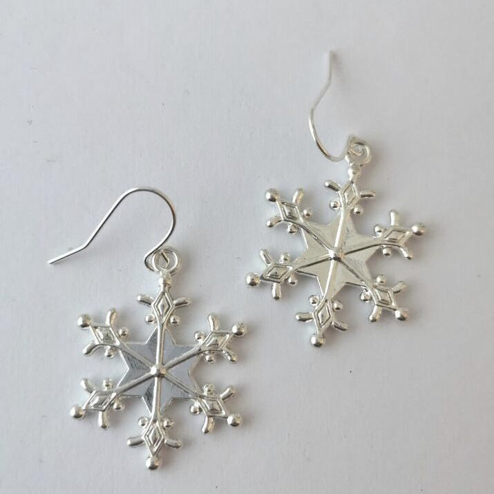 Silver Snowflakes Earrings