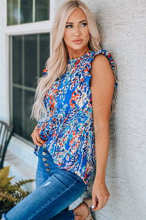 Rolling With The Ruffle Shoulder Top