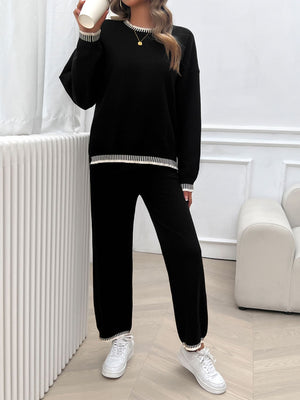 Always Cold Top and Pants Sweater Set