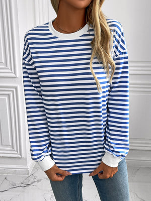 Say Hello Striped Sweatshirt