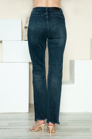 Tisha Button Fly Straight Jeans by Judy Blue