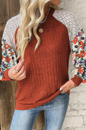 Fallen Petals Long Sleeve Top