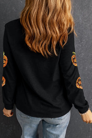 Spooky Season Sequin Sweatshirt