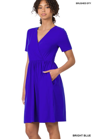 Cross My Heart Surplice Dress