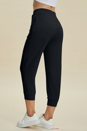 Dana Drawstring High Waist Cropped Pants