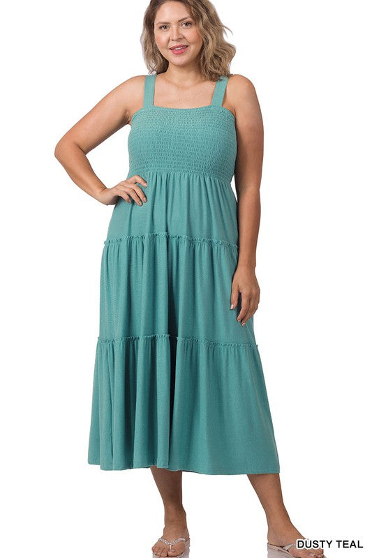 Rising Temps Smocked Dress