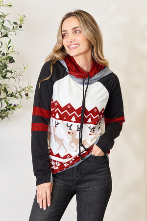 Reindeer Long Sleeve Hoodie