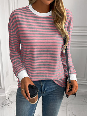 Say Hello Striped Sweatshirt