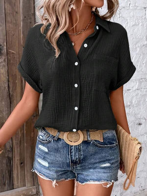 Totally Into Texture Button Up Shirt