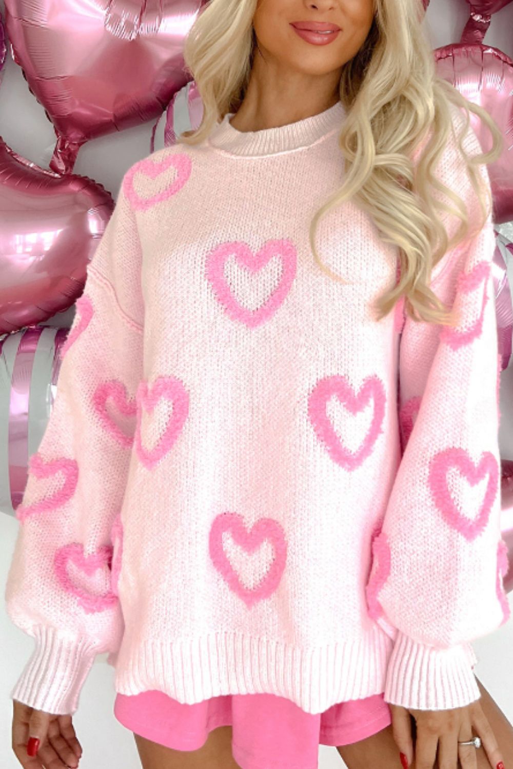 Hearts All Around Sweater