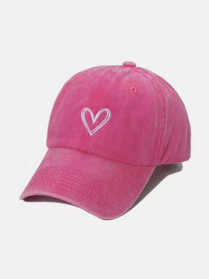 Heart Happiness Washed Cotton Baseball Cap