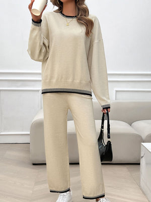 Always Cold Top and Pants Sweater Set