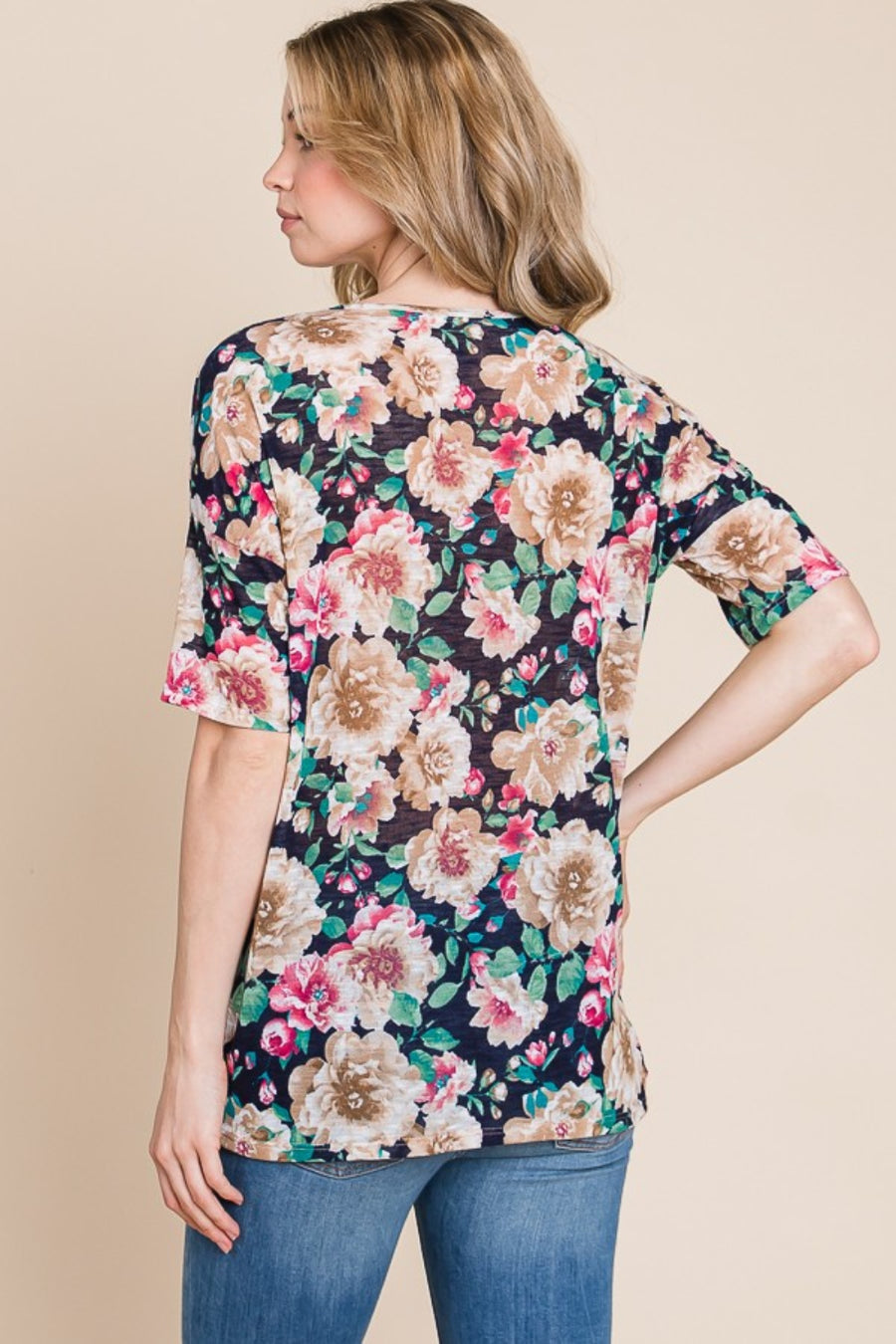 Into The Night Blooms Top