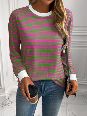 Say Hello Striped Sweatshirt