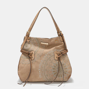 Side Braided Tassel Embroidery Hobo Bag