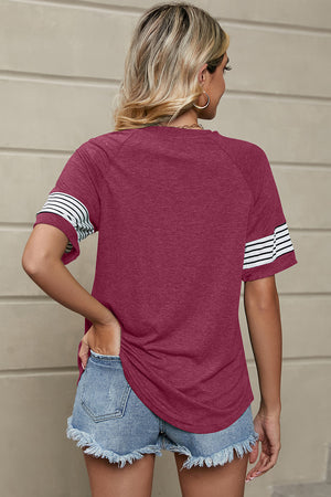 Sitting With Stripes Tee