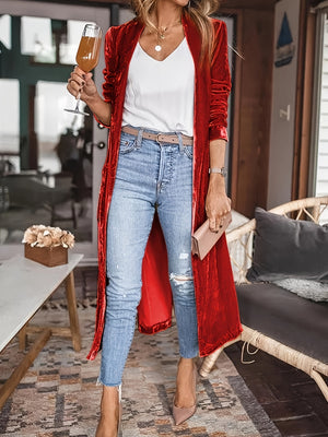 Holiday Velvet Cardigan