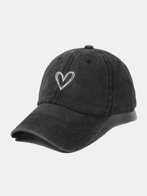 Heart Happiness Washed Cotton Baseball Cap