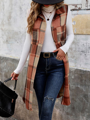 Turning Leaves Fall Plaid Vest