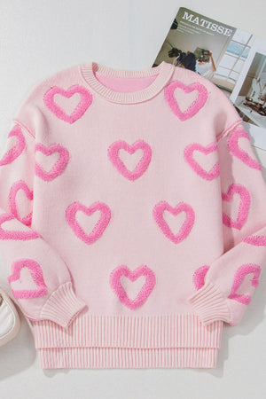 Hearts All Around Sweater