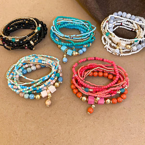 Bands of Beads Bracelet Set