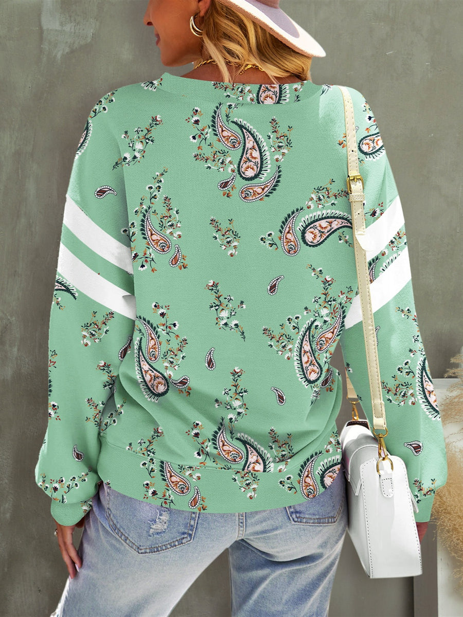 Mint To Be Paisley Top