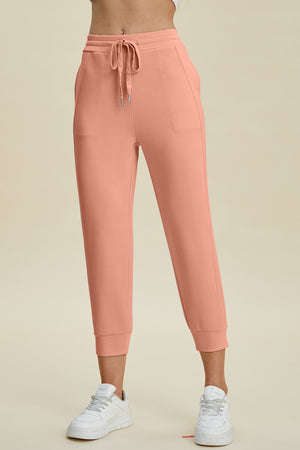 Dana Drawstring High Waist Cropped Pants