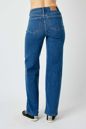 Justine High Rise Straight Jeans by Judy Blue