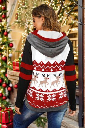 Reindeer Long Sleeve Hoodie