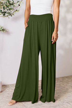 Sassy & Smocked Wide Leg Pants