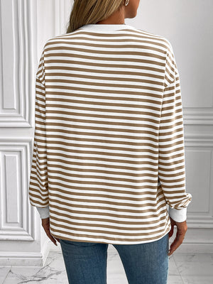 Say Hello Striped Sweatshirt