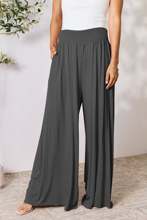 Sassy & Smocked Wide Leg Pants