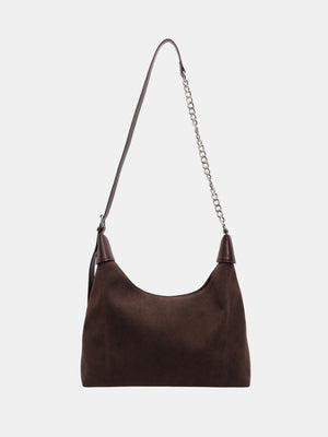 Kinsley Suede Adjustable Strap Shoulder Bag