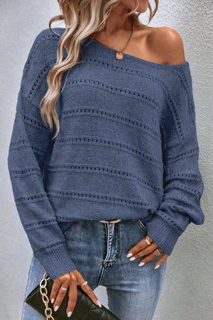 Step Out In Style Dropped Shoulder Sweater