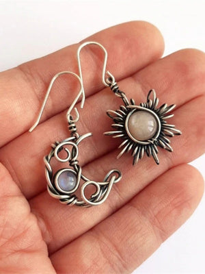 Moon & Sun Dangle Earrings