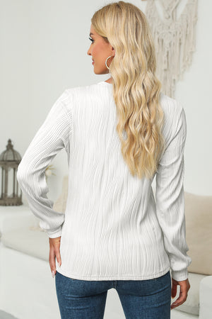 Talk About Texture Long Sleeve Top