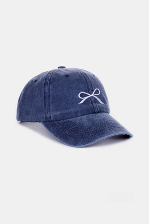 Bow Embroidered Baseball Caps