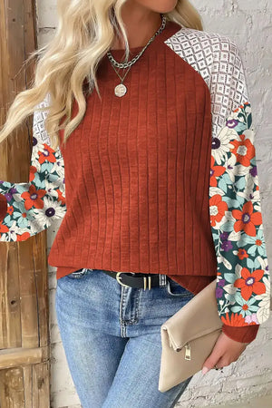 Fallen Petals Long Sleeve Top