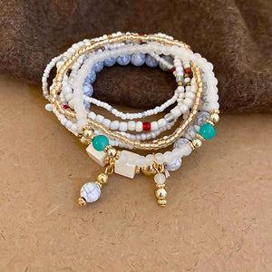 Bands of Beads Bracelet Set