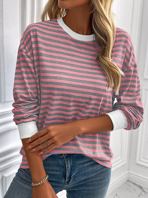 Say Hello Striped Sweatshirt