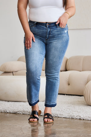 Denim Switch Cropped Jeans by Judy Blue