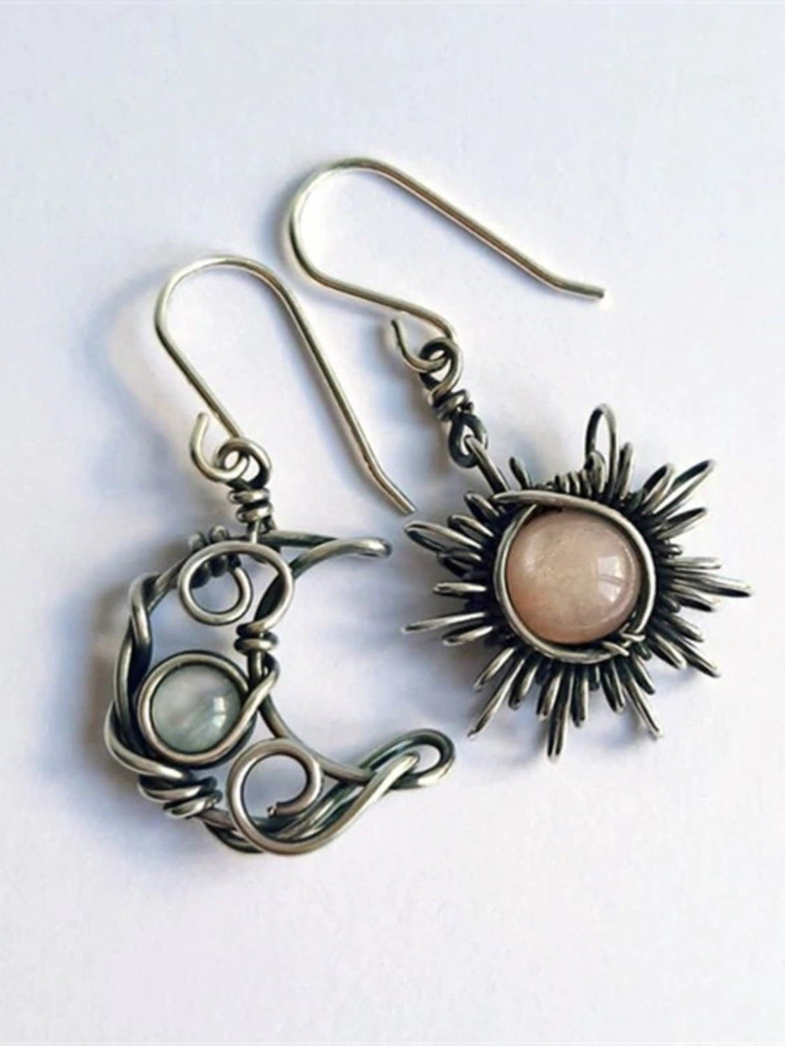 Moon & Sun Dangle Earrings