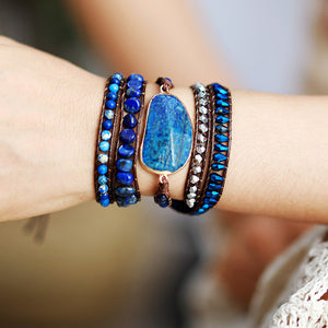 Luxe Lapis Braided Bracelet