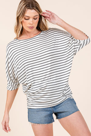 Casual Days Dolman Sleeve Top in Ivory