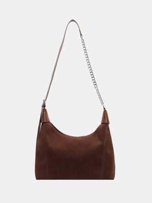 Kinsley Suede Adjustable Strap Shoulder Bag