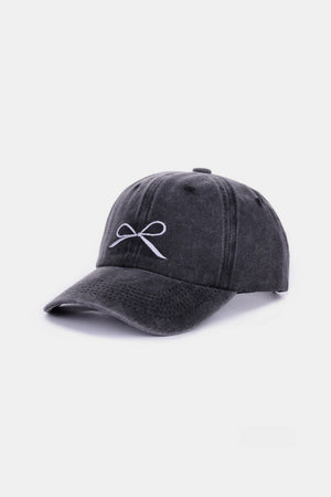 Bow Embroidered Baseball Caps