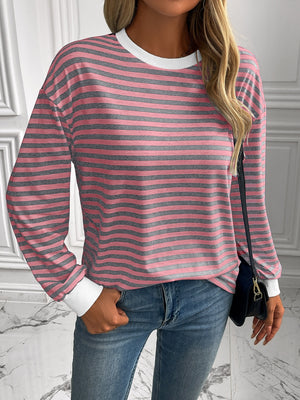 Say Hello Striped Sweatshirt