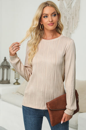 Talk About Texture Long Sleeve Top