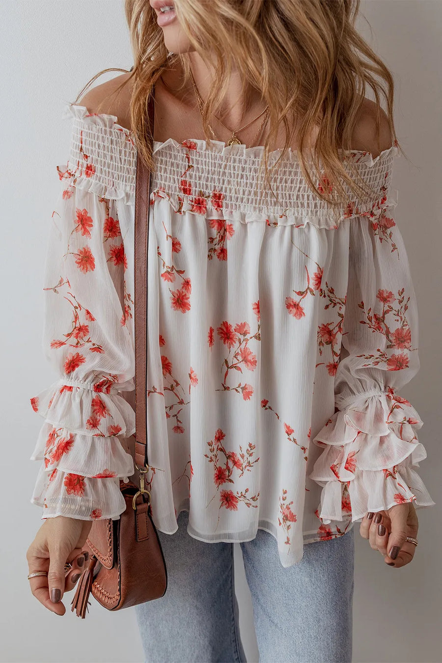 Floral On My Mind Off Shoulder Blouse