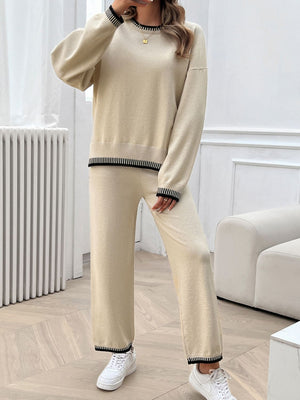 Always Cold Top and Pants Sweater Set